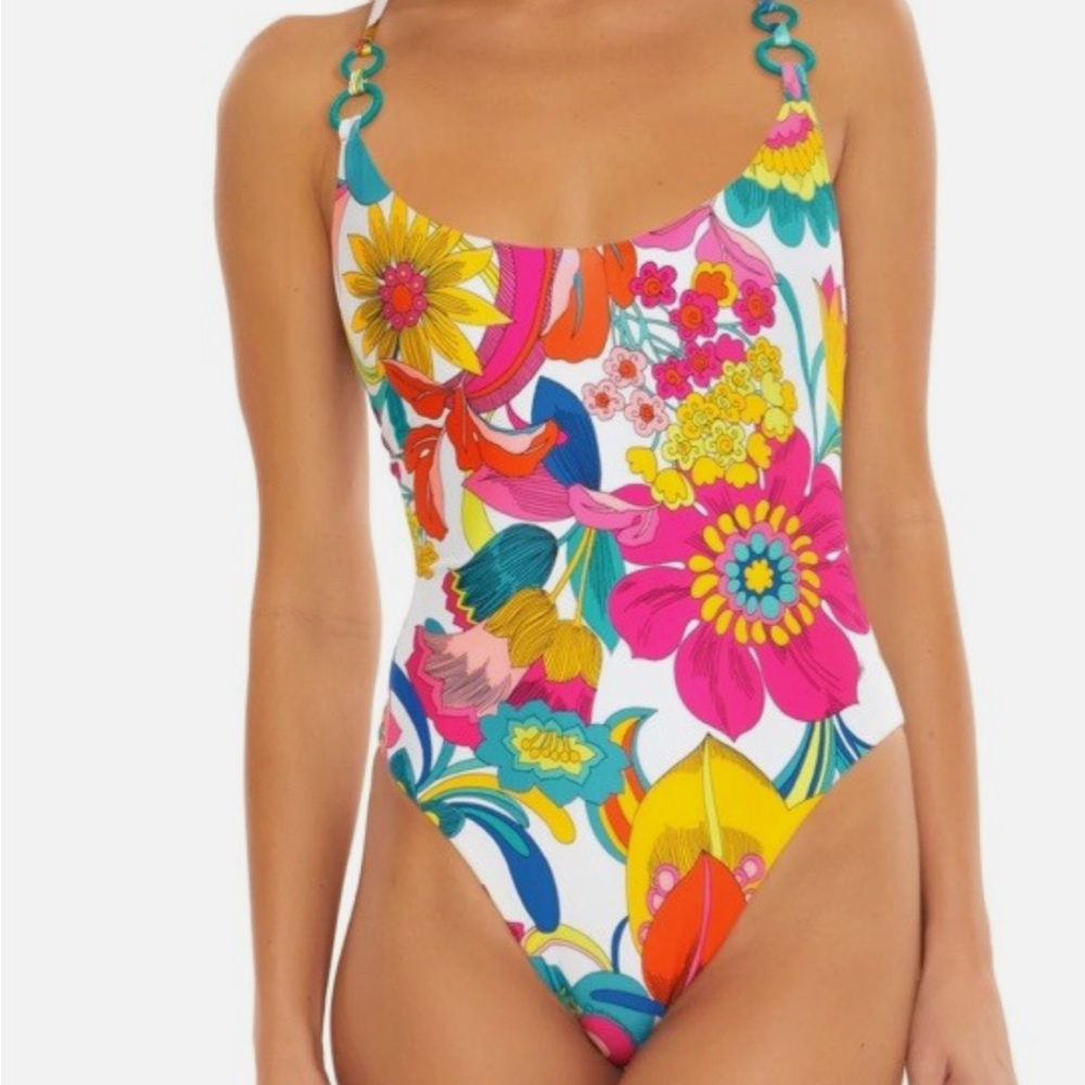 Trina Turk Fontaine Twist-back, convertible, One-Piece Swimsuit